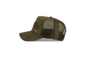 Spartan Suedette Trucker- Olive