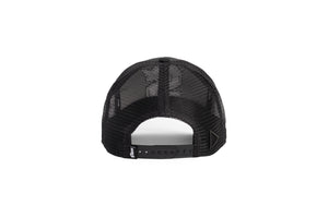 Spartan S Trucker- White on Black